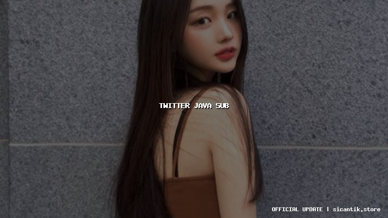 twitter java sub