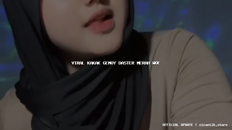 viral kakak gemoy daster merah woe
